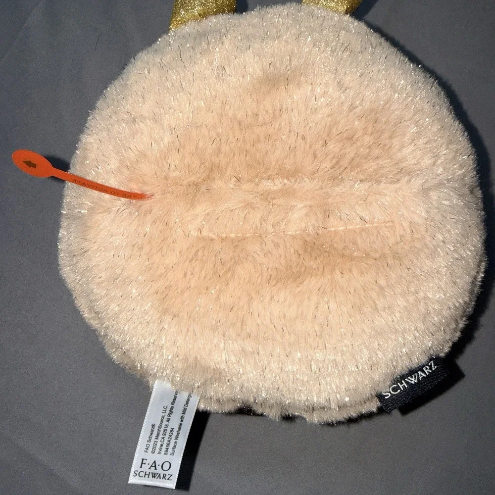 FAO Schwarz Glow Brights Snack Shop Burger Plush‎ Kids Tan New Glitter Light Up